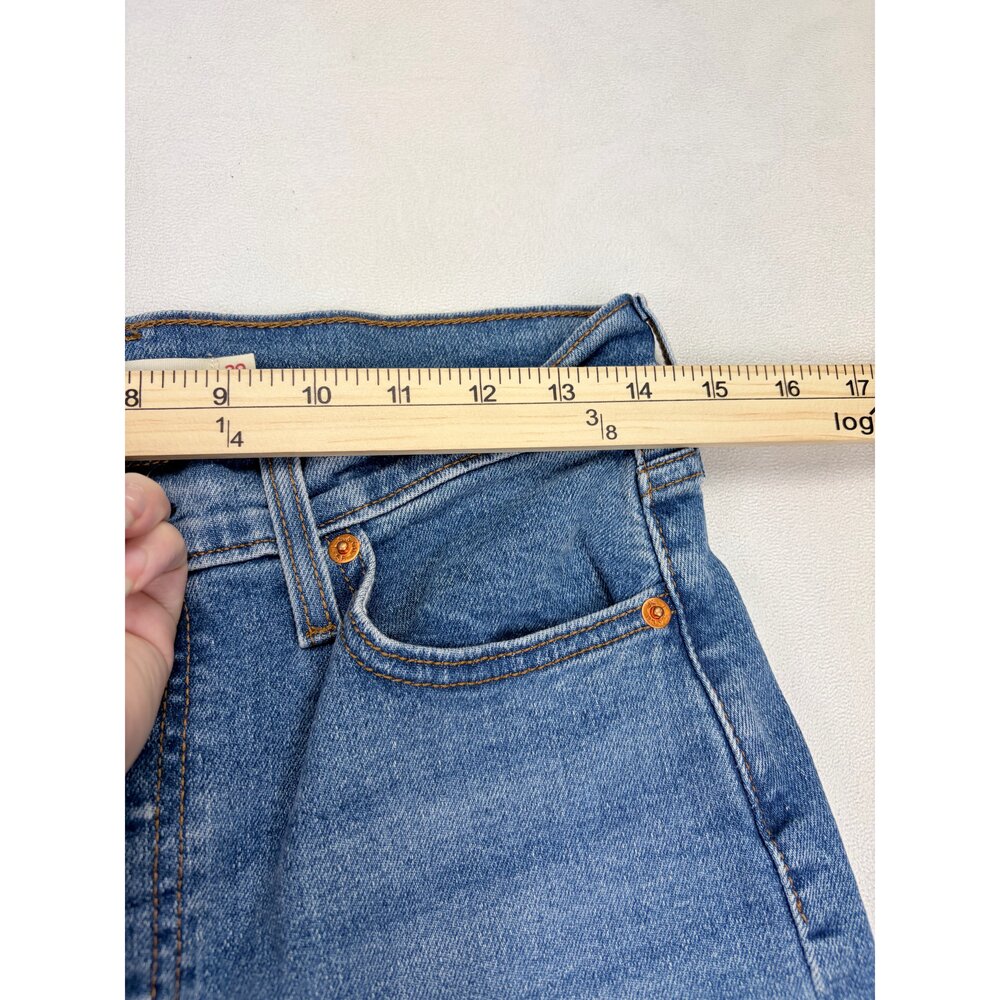 Levi's Wedgie Straight Jeans Women's 29x28 Medium Blue - Picture 10 of 12